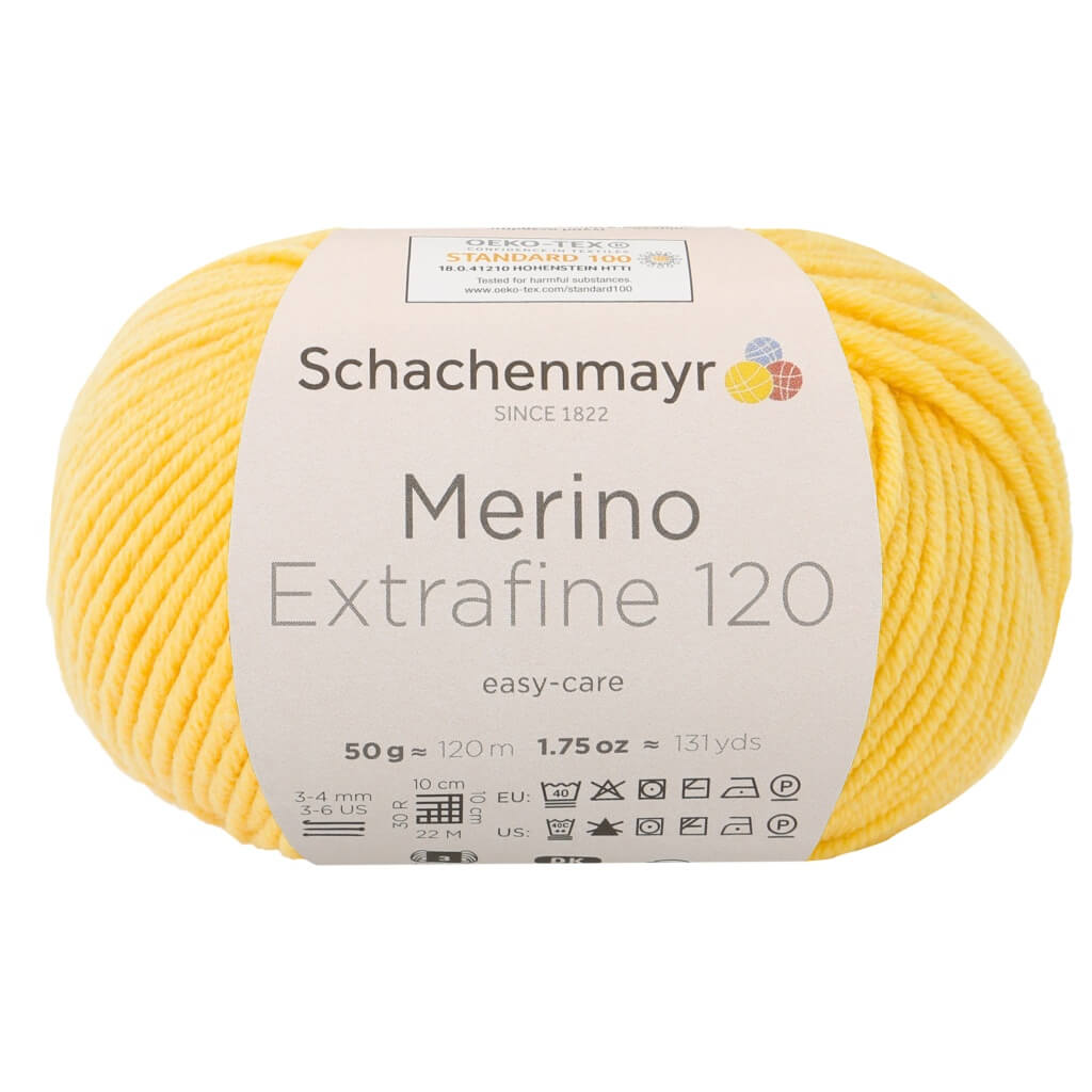 Schachenmayr 120 - Sonne Schachenmayr Merino Extrafine 120 - Merinogarn Lieblingsgarn