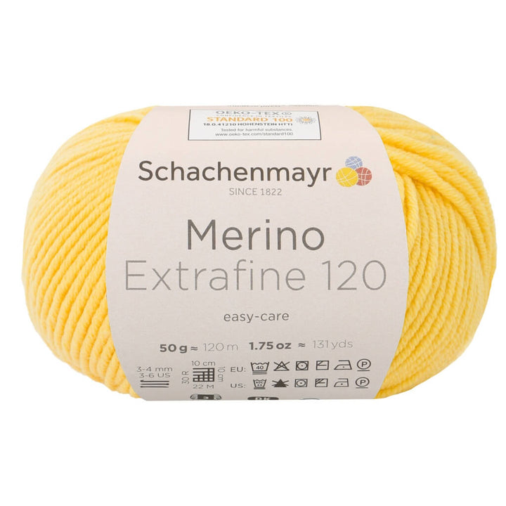 Schachenmayr 120 - Sonne Schachenmayr Merino Extrafine 120 - Merinogarn Lieblingsgarn