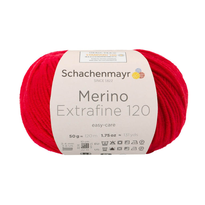 Schachenmayr 131 - Kirsche Schachenmayr Merino Extrafine 120 - Merinogarn Lieblingsgarn