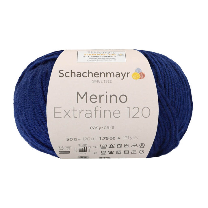 Schachenmayr 158 - Deep Blue Schachenmayr Merino Extrafine 120 - Merinogarn Lieblingsgarn