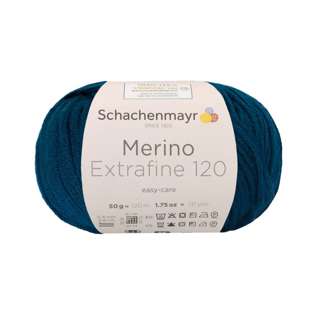 Schachenmayr 164 - Teal Schachenmayr Merino Extrafine 120 - Merinogarn Lieblingsgarn