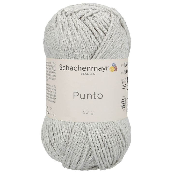 Schachenmayr 90 - Hellgrau meliert Schachenmayr Punto 50g - Aran Wolle Lieblingsgarn