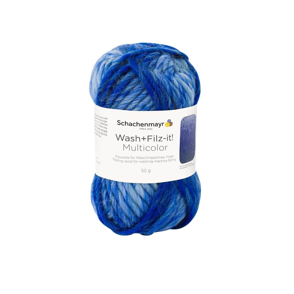 Schachenmayr 201 - Ocean Schachenmayr Wash+Filz-it! Multicolor Filzwolle 50g Lieblingsgarn