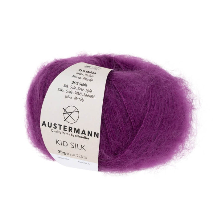 Austermann 17 - Brombeer Austermann Kid Silk 25g Lieblingsgarn