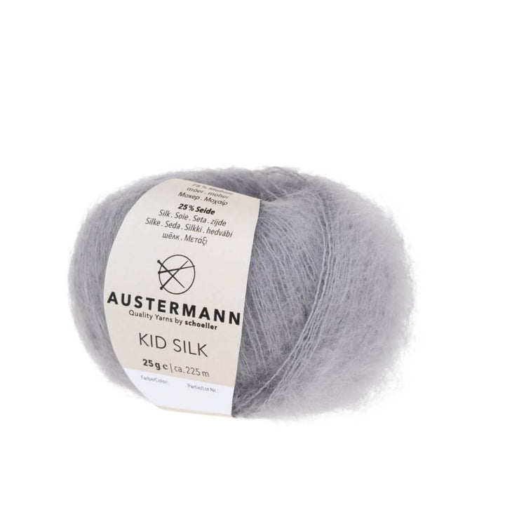 Austermann 18 - Silber Austermann Kid Silk 25g Lieblingsgarn