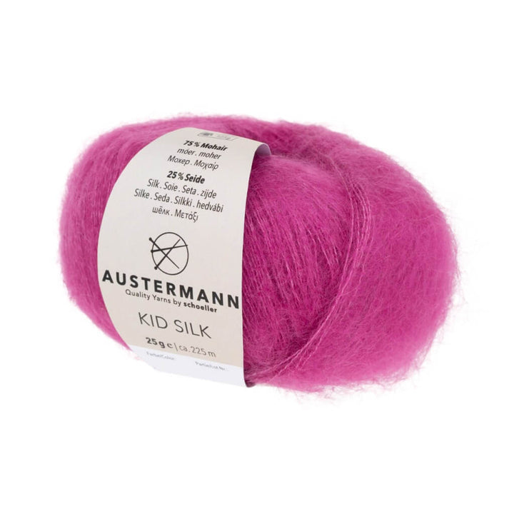 Austermann 30 - Pink Lipstic Austermann Kid Silk 25g Lieblingsgarn