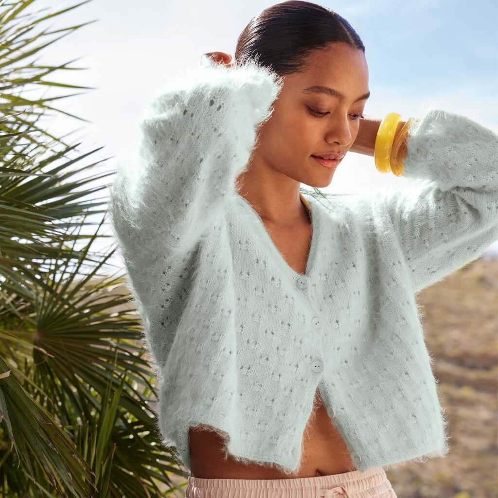 Lana Grossa Pattern Kurzjacke im Ajourmuster Strickanleitung - Lana Grossa (Heft) Lieblingsgarn