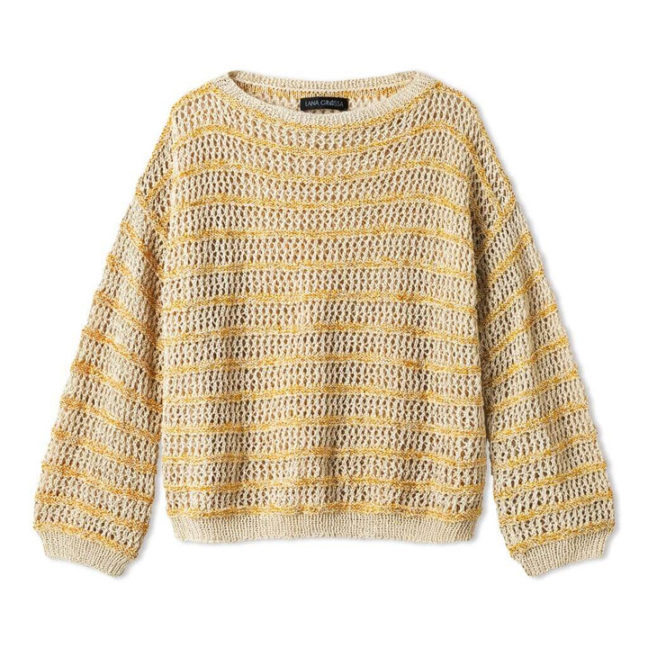 Lana Grossa Pattern Sommerpullover mit Mustermix Strickanleitung - Lana Grossa (Heft) Lieblingsgarn