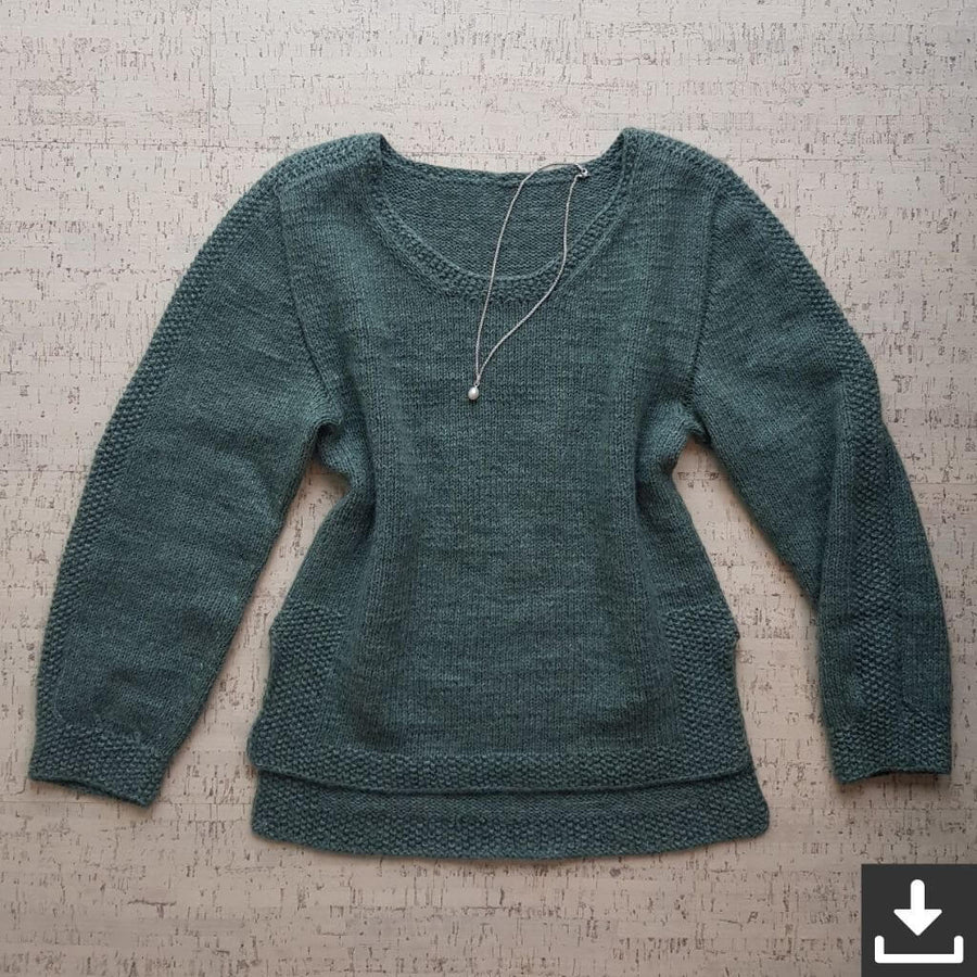 Nadelmelodie Pearl Sweater Strickanleitung - Strickanleitung (PDF) Lieblingsgarn