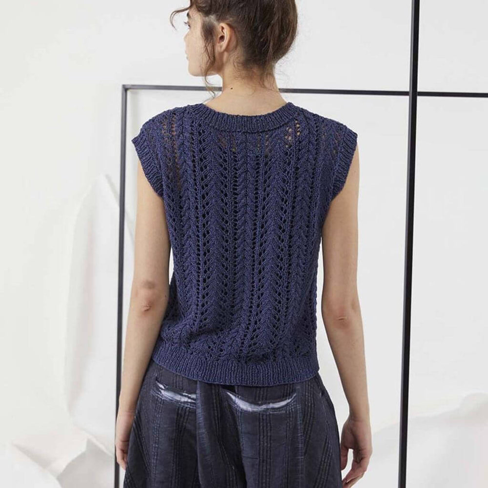 Lang Yarns Pullunder mit Lochmuster Strickanleitung - Lang Yarns (PDF) Lieblingsgarn