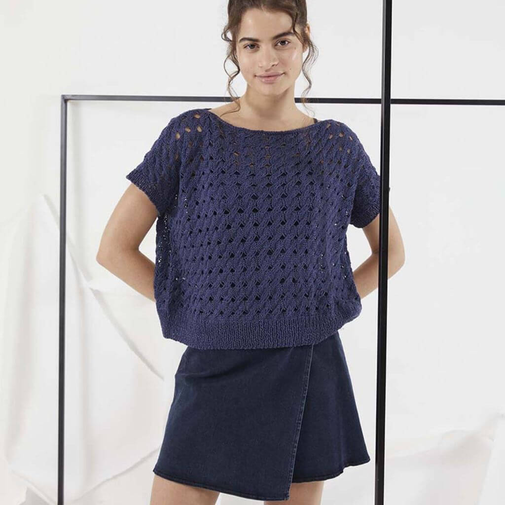 Lang Yarns Shirt mit Zopfmuster Strickanleitung - Lang Yarns (PDF) Lieblingsgarn