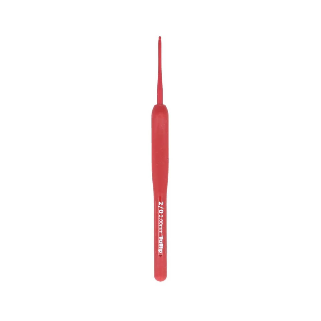 Tulip 2,00 mm Tulip ETIMO Red Häkelnadel mit Softgriff Lieblingsgarn