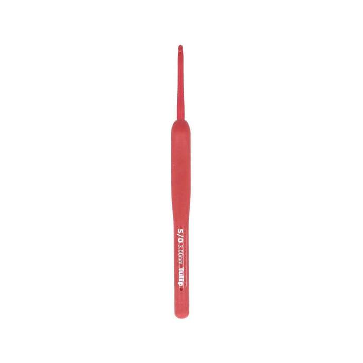 Tulip 3,00 mm Tulip ETIMO Red Häkelnadel mit Softgriff Lieblingsgarn