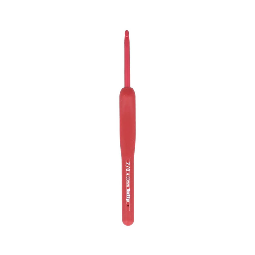 Tulip 4,00 mm Tulip ETIMO Red Häkelnadel mit Softgriff Lieblingsgarn