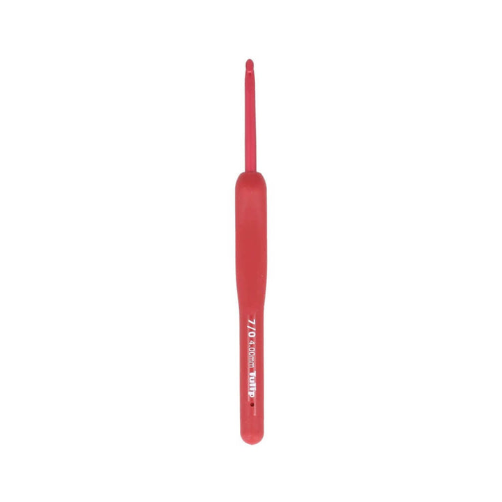Tulip 4,00 mm Tulip ETIMO Red Häkelnadel mit Softgriff Lieblingsgarn