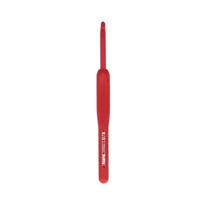 Tulip 5,00 mm Tulip ETIMO Red Häkelnadel mit Softgriff Lieblingsgarn