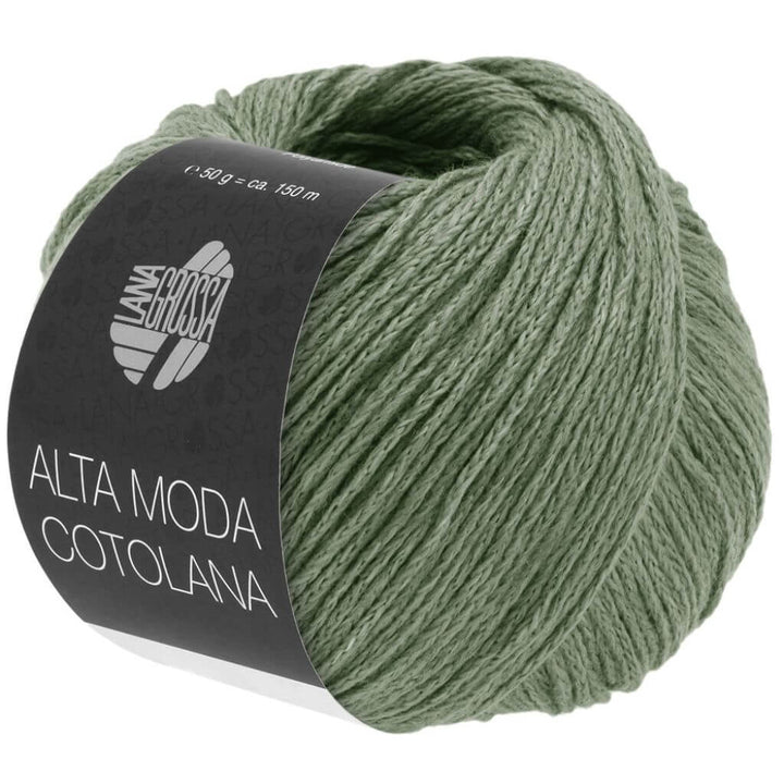 Lana Grossa 56 - Resedagrün Lana Grossa Alta Moda Cotolana Lieblingsgarn