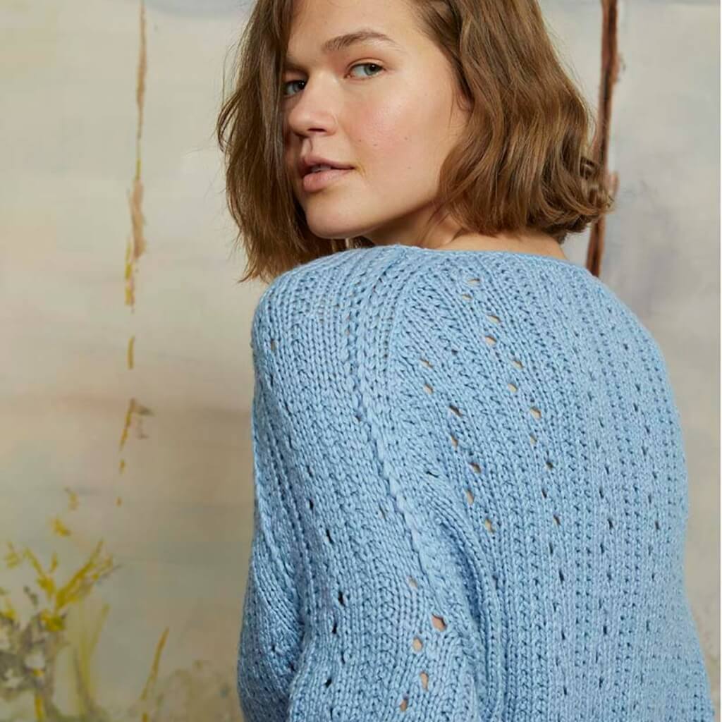 Lang Yarns Pattern Pullover mit Lochmuster Strickanleitung - Lang Yarns (PDF) Lieblingsgarn