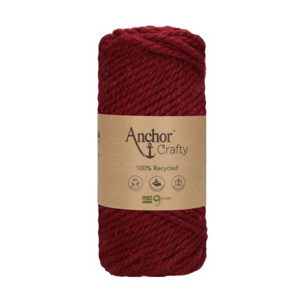 Anchor 119 - Burgundy Anchor Crafty Makramee Garn 5 mm Lieblingsgarn