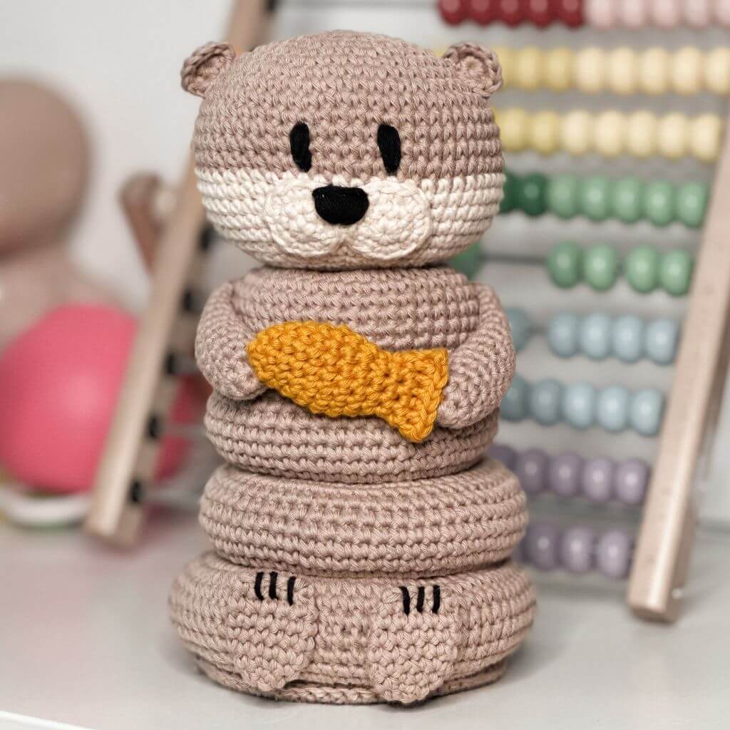 AO Design Pattern Stapelturm Otter Häkelanleitung - AO Design (PDF) Lieblingsgarn