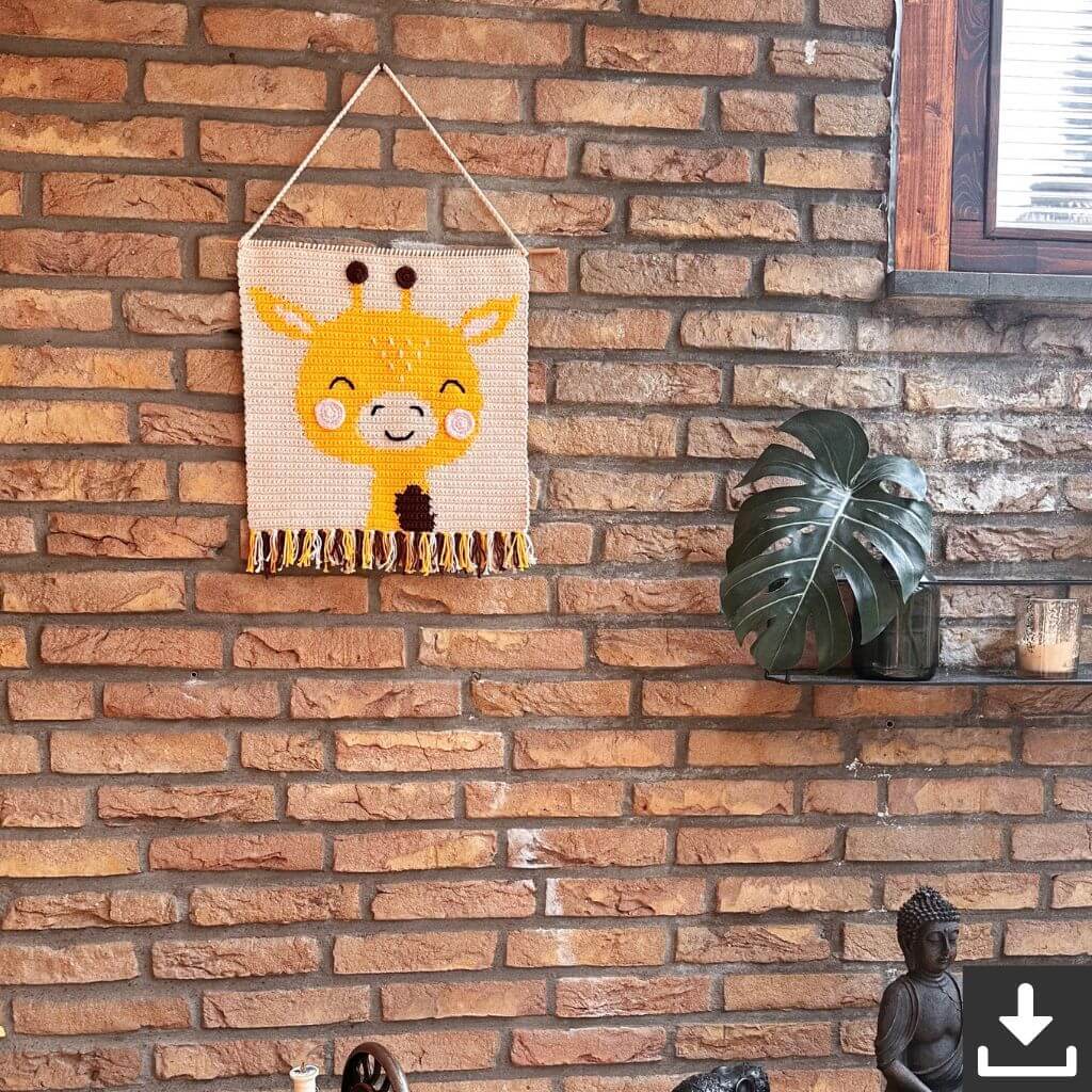 AO Design Pattern Wandbehang Giraffe Häkelanleitung - AO Design (PDF) Lieblingsgarn