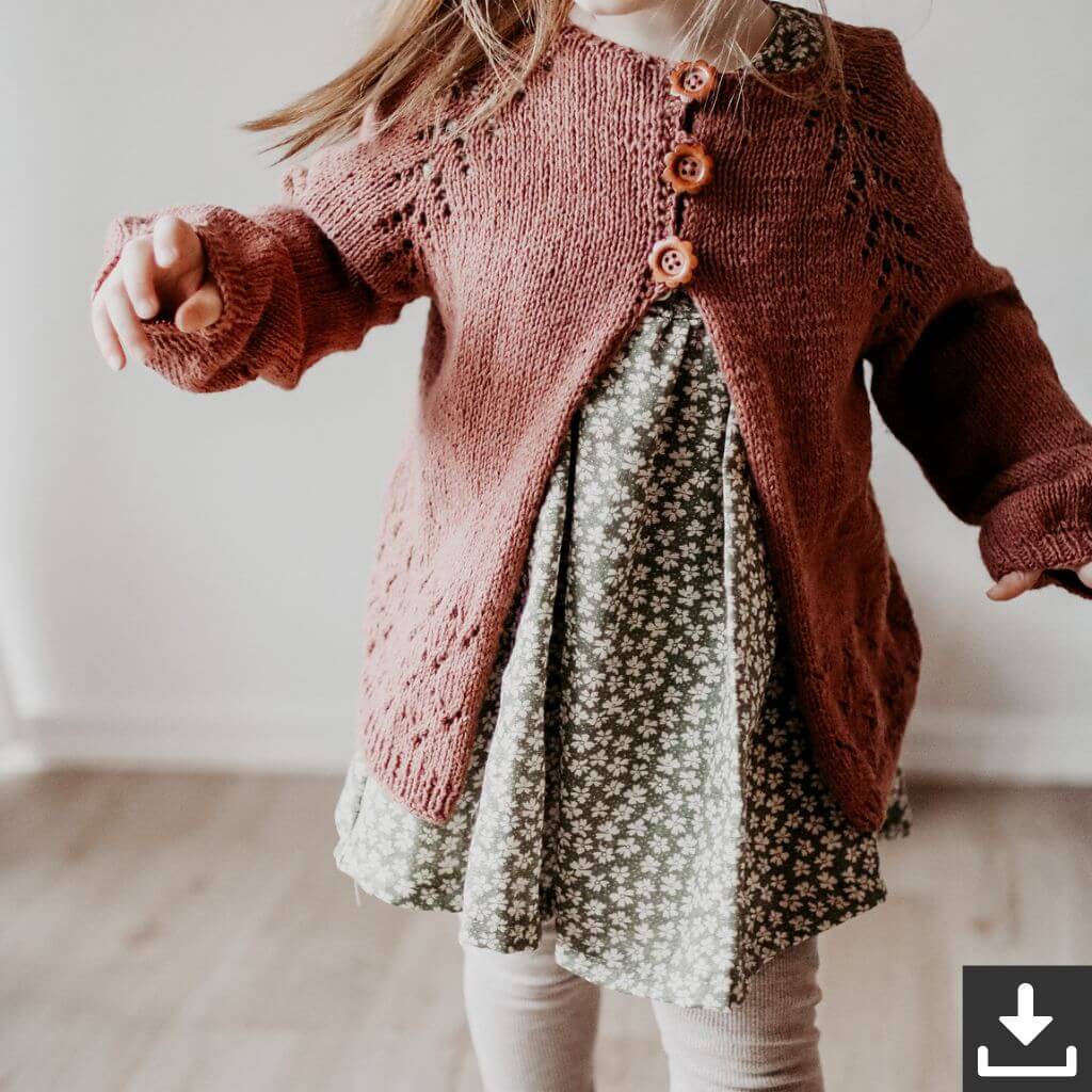 Appelbanne Design Strickjacke Edla Kofte Strickanleitung - Appelbanne Design (PDF) Lieblingsgarn