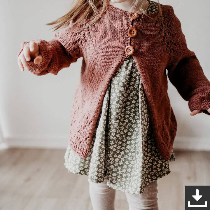 Appelbanne Design Strickjacke Edla Kofte Strickanleitung - Appelbanne Design (PDF) Lieblingsgarn