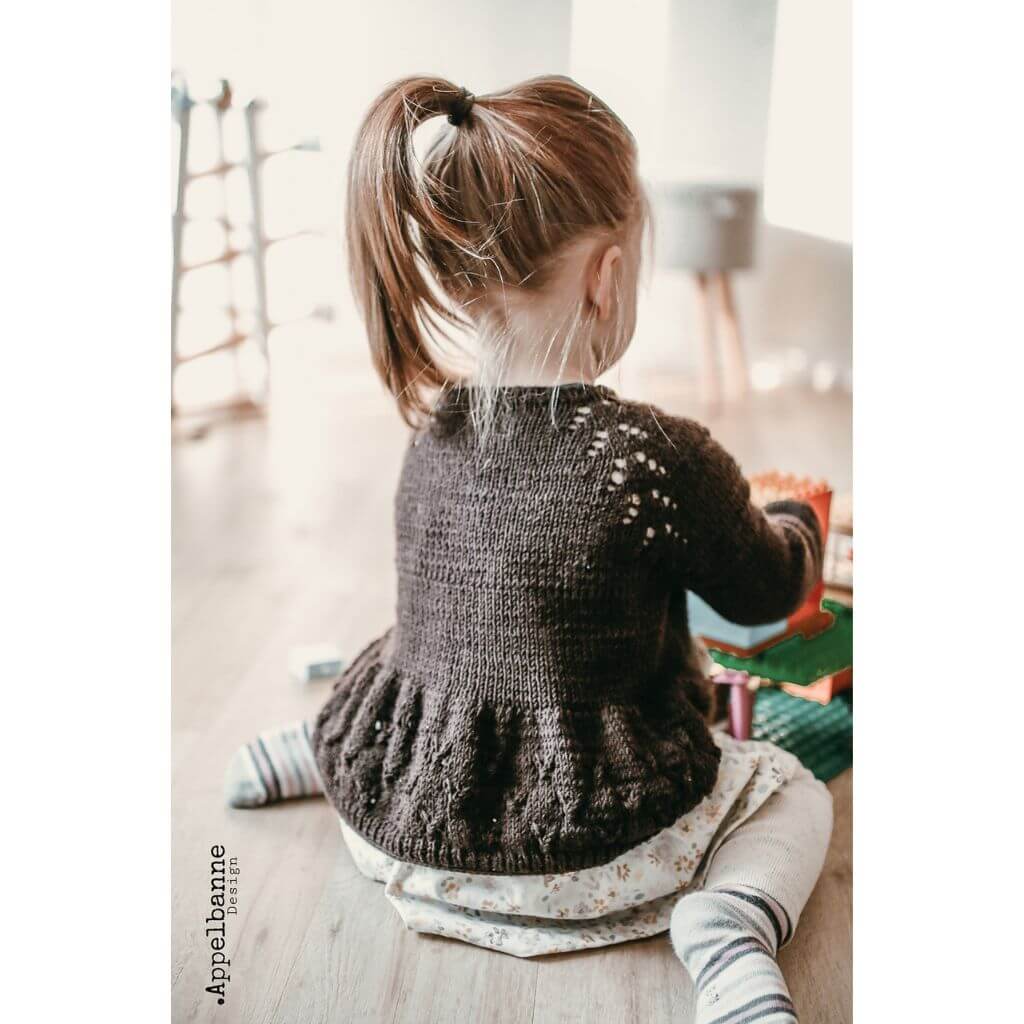 Appelbanne Design Pullover Edla Volang Kofte Strickanleitung - Appelbanne Design (PDF) Lieblingsgarn