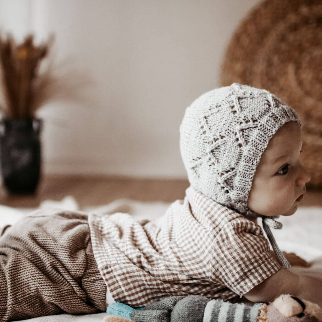 Appelbanne Design Baby Mütze Enna Bonnet Strickanleitung - Appelbanne Design (PDF) Lieblingsgarn