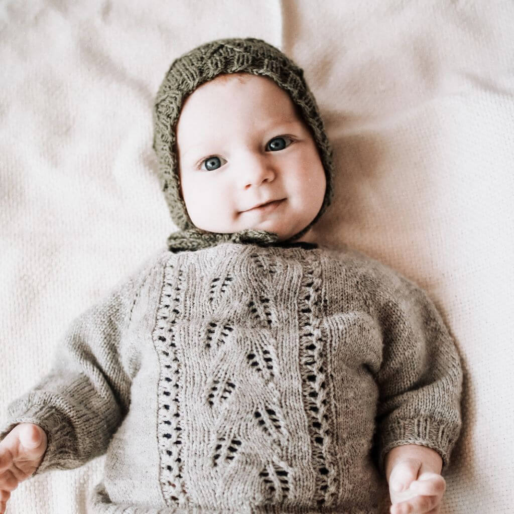 Appelbanne Design Baby Mütze Enna Bonnet Strickanleitung - Appelbanne Design (PDF) Lieblingsgarn