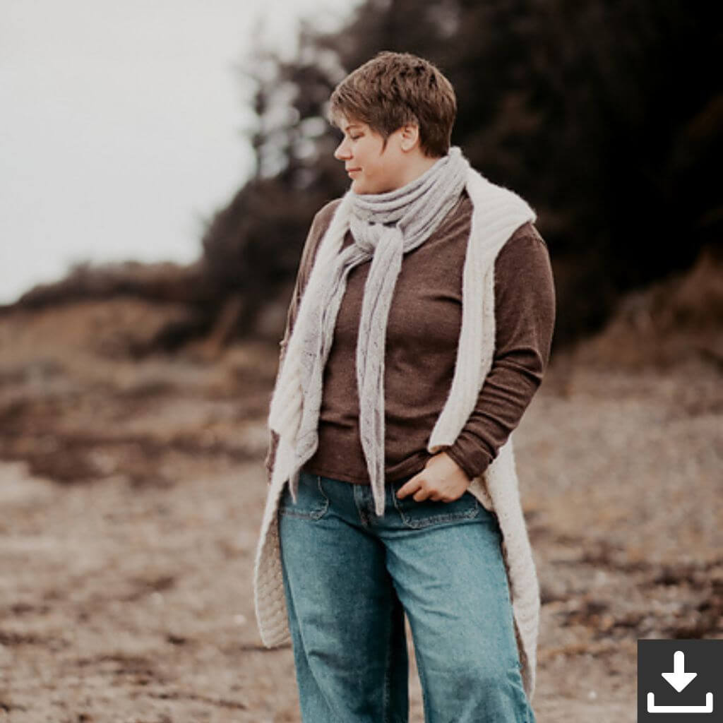 Appelbanne Design Pattern Tuch Hida Shawl Strickanleitung - AppelbanneDesign (PDF) Lieblingsgarn