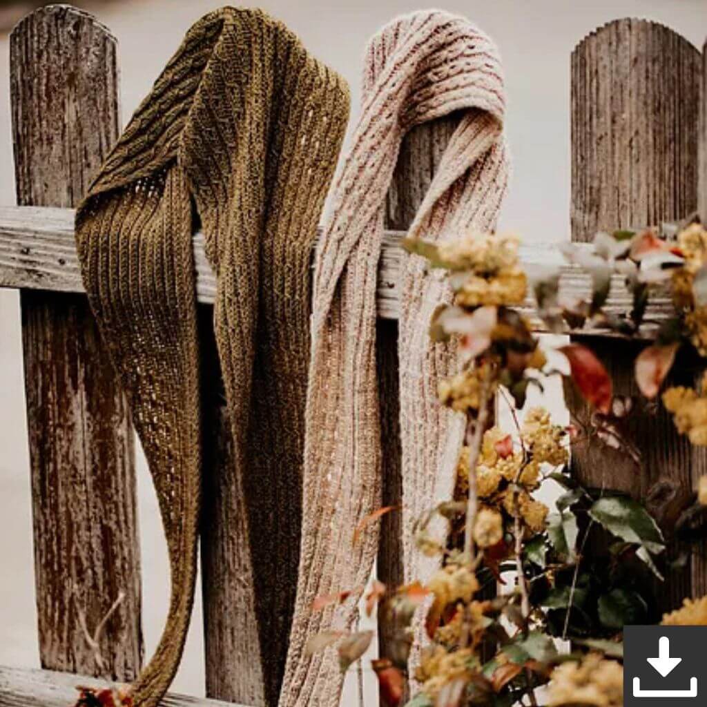 Appelbanne Design Koffieboon Schal Strickanleitung - Appelbanne Design (PDF) Lieblingsgarn