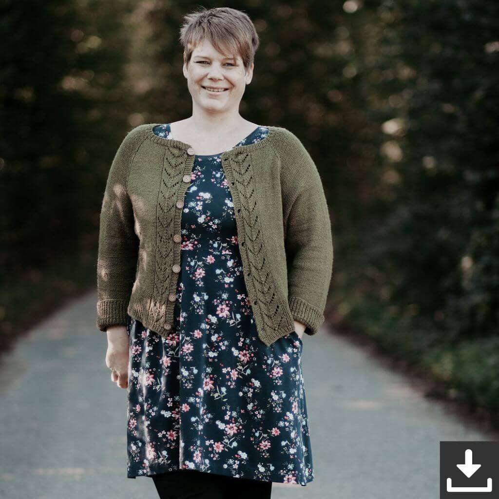 Appelbanne Design Strickjacke Ole Kofte for Ladys Shorty Strickanleitung - Appelbanne Deisgn (PDF) Lieblingsgarn