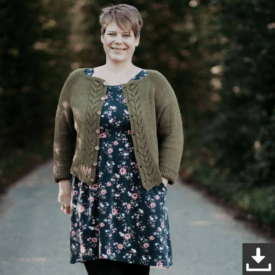 Appelbanne Design Strickjacke Ole Kofte for Ladys Shorty Strickanleitung - Appelbanne Deisgn (PDF) Lieblingsgarn