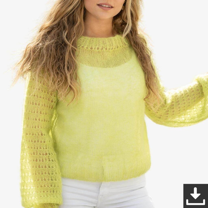 Austermann Pattern Luftiger Sommerpulli Strickanleitung - Austermann (PDF) Lieblingsgarn