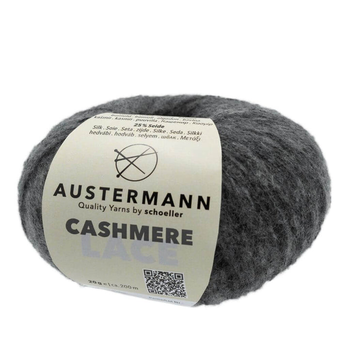 Austermann 12 - Anthrazit Austermann Cashmere Lace Lieblingsgarn
