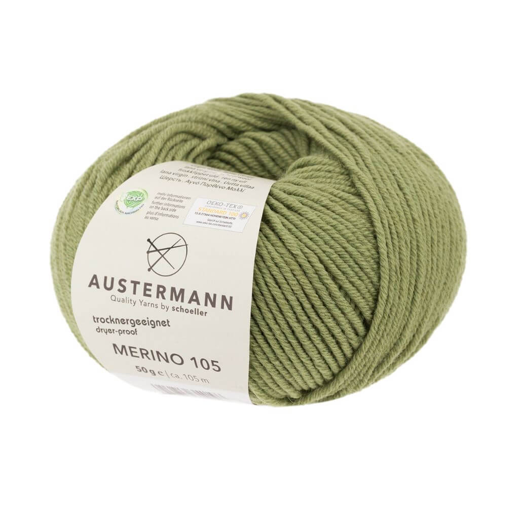 Austermann 370 - Oliv Austermann Merino 105 EXP 50g Lieblingsgarn