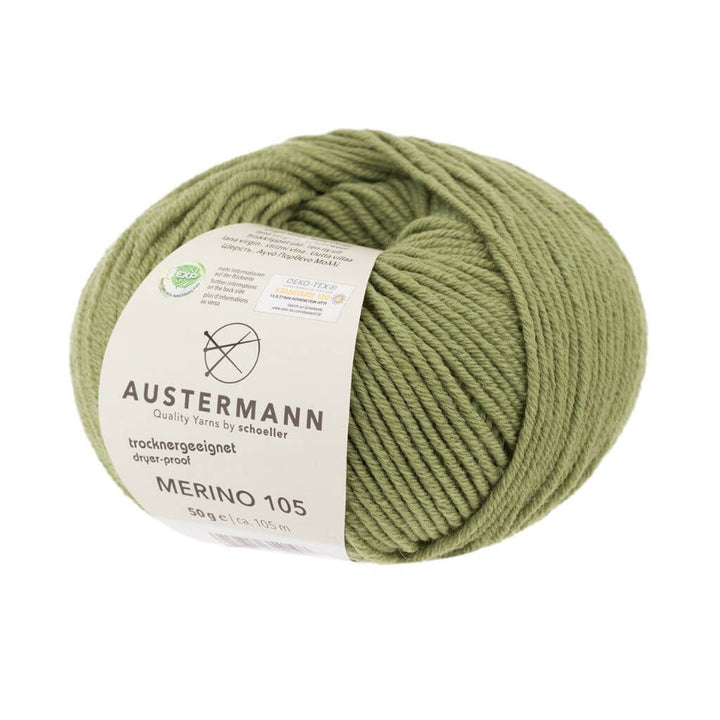 Austermann 370 - Oliv Austermann Merino 105 EXP 50g Lieblingsgarn