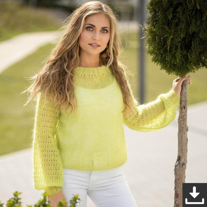 Austermann Pattern Luftiger Sommerpulli Strickanleitung - Austermann (PDF) Lieblingsgarn