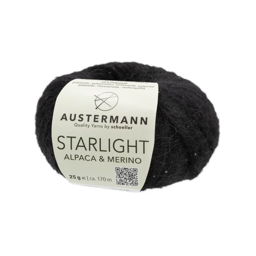 Austermann 8 - Schwarz Austermann Starlight Lieblingsgarn