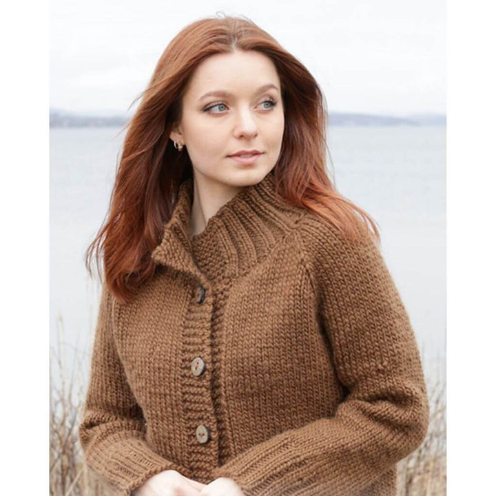 Drops Design Pattern Damen Jacke Autumn Amber Cardigan Strickanleitung - Drops (PDF) Lieblingsgarn