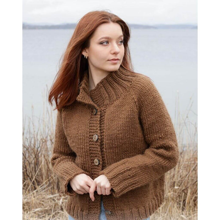 Drops Design Pattern Damen Jacke Autumn Amber Cardigan Strickanleitung - Drops (PDF) Lieblingsgarn