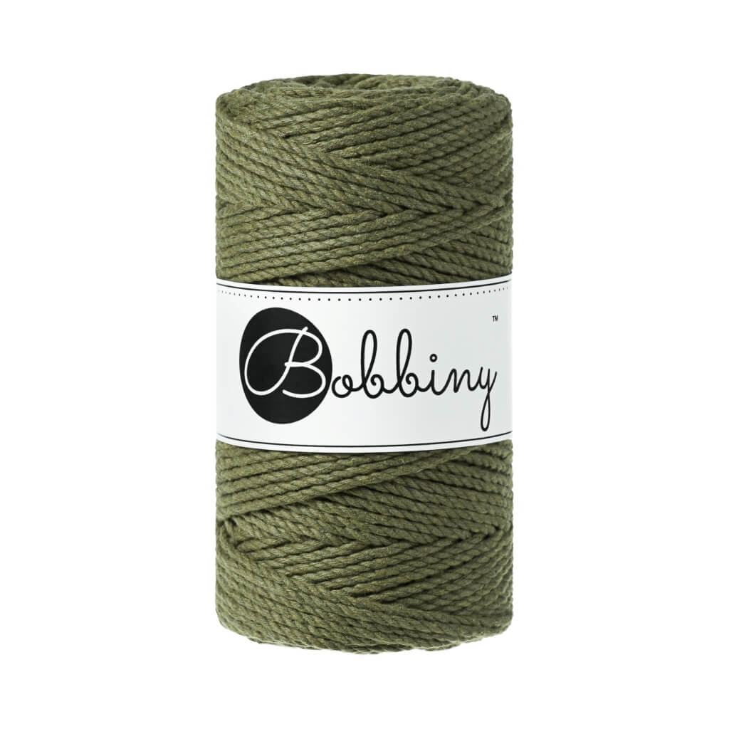 Bobbiny Avocado Bobbiny Makramee Garn 3mm gedreht Lieblingsgarn