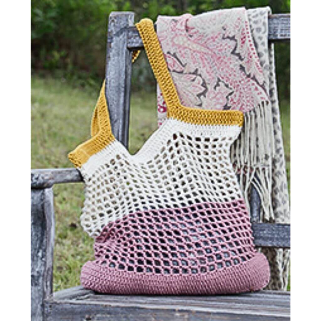 lenkertasche häkeln Tasche Back to the Beach Häkelset Drops ▷ lieblingsgarn