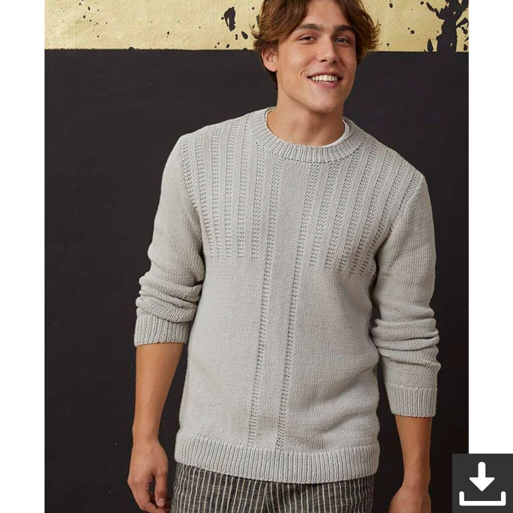 Lang Yarns Basic Herren Pullover Strickanleitung - Lang Yarns (PDF) Lieblingsgarn