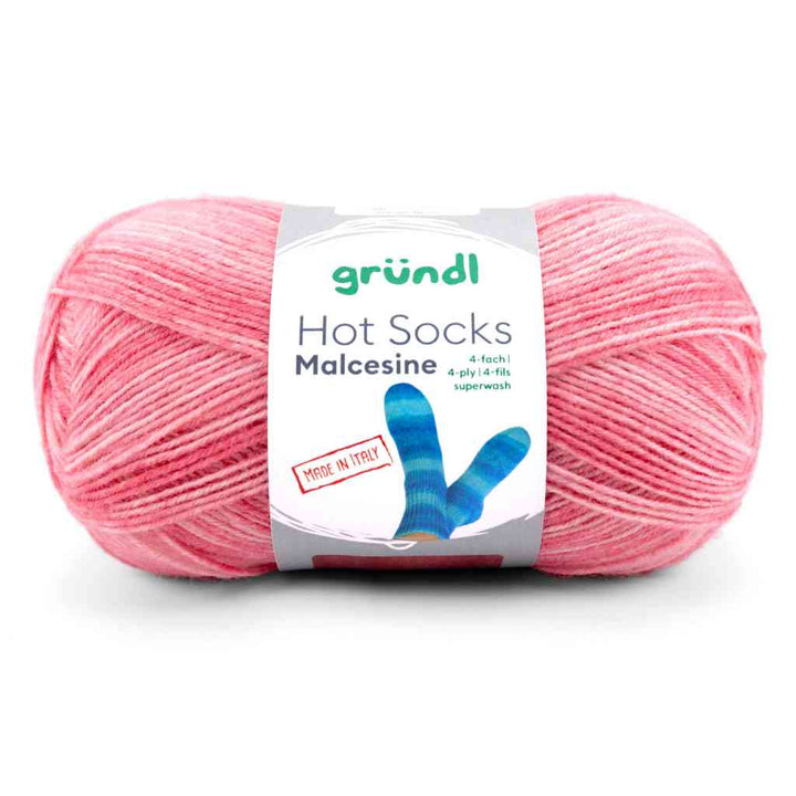 Gründl 02 -koralle  multicolor Gründl Hot Socks Malcesine Sockenwolle Lieblingsgarn