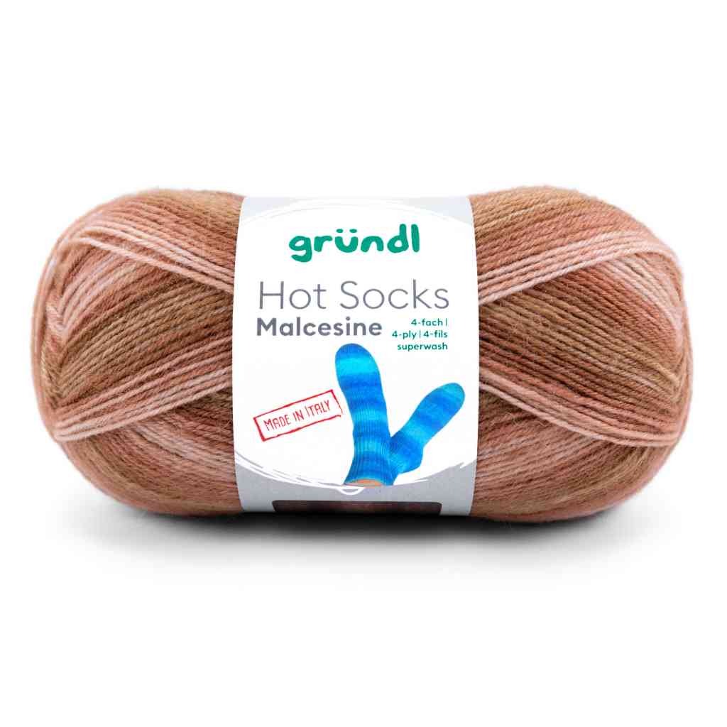 Gründl 06 -kamel multicolor Gründl Hot Socks Malcesine Sockenwolle Lieblingsgarn