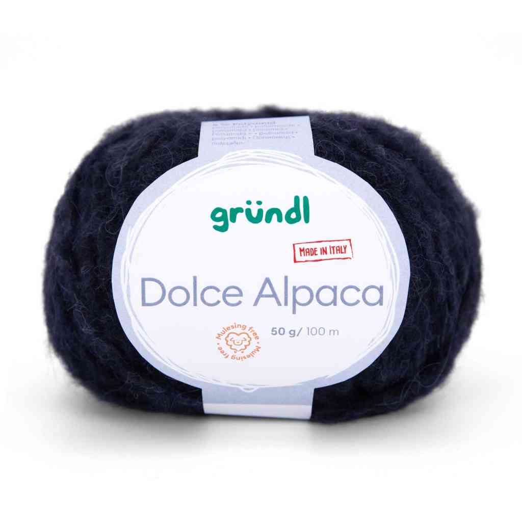 Gründl Dolce Alpaca, Farbe 13  marine – Alpaka, Merino und Synthetik bei Lieblingsgarn