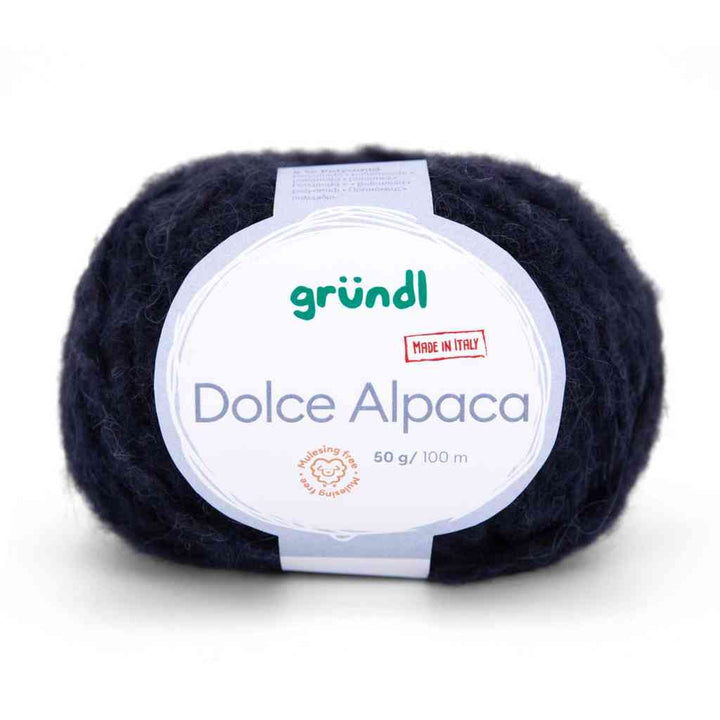 Gründl Dolce Alpaca, Farbe 13  marine – Alpaka, Merino und Synthetik bei Lieblingsgarn