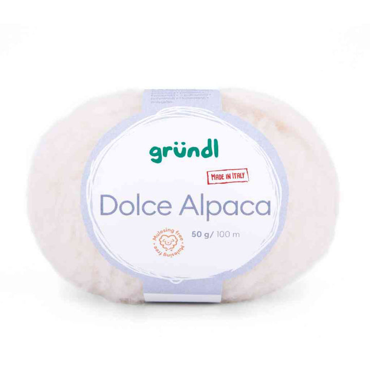 Gründl Dolce Alpaca, Farbe 19  creme – Alpaka, Merino und Synthetik bei Lieblingsgarn